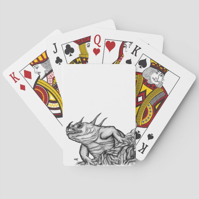 Dragon on the Rock Playing Cards (Back)