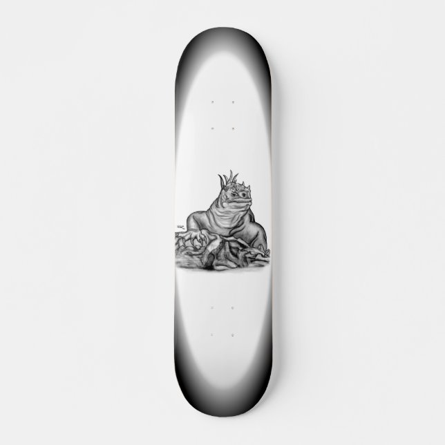 Dragon on the Rock Skateboard (Front)