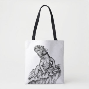 Dragon on the Rock Tote Bag
