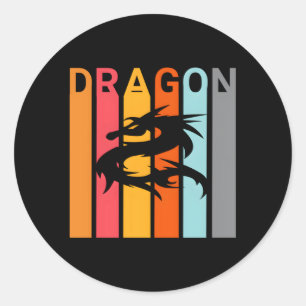 Dragon On Your Classic Round Sticker