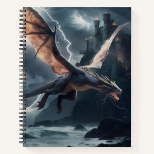 Dragon over the castle. notebook