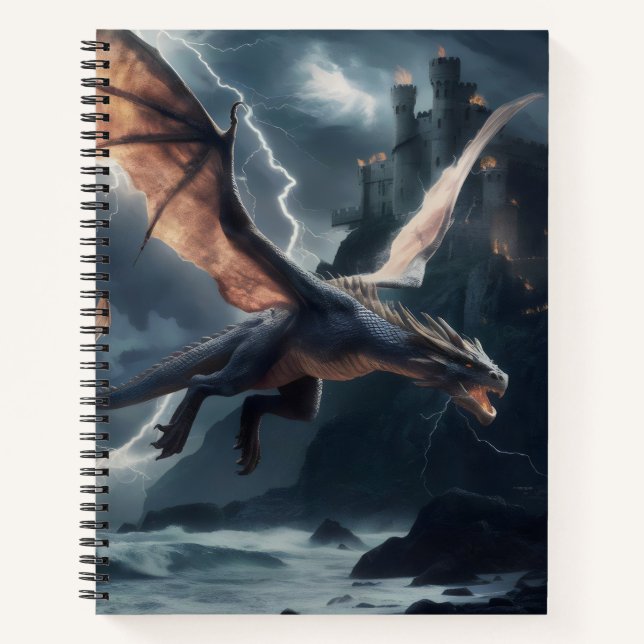 Dragon over the castle. notebook (Front)