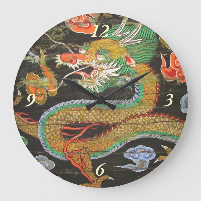 Dragon painting on the Korean ceiling of Sungnyemu Large Clock (Front)