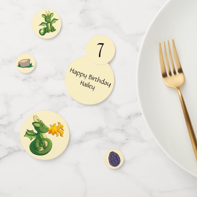 Dragon Party Confetti Table Decor (Group)