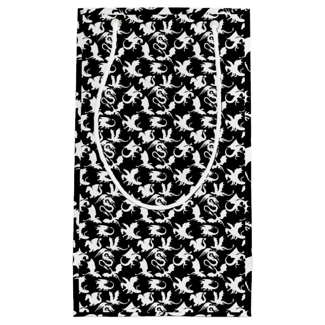 Dragon pattern 01.bx4 Black BG Small Gift Bag (Front)