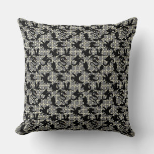 Dragon pattern 01.wx4x4.blue Grey BG Cushion