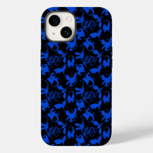 Dragon pattern 02 blue.bwx4 Black BG Case-Mate iPhone 14 Case
