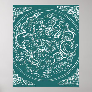 Dragon pattern, full frame poster