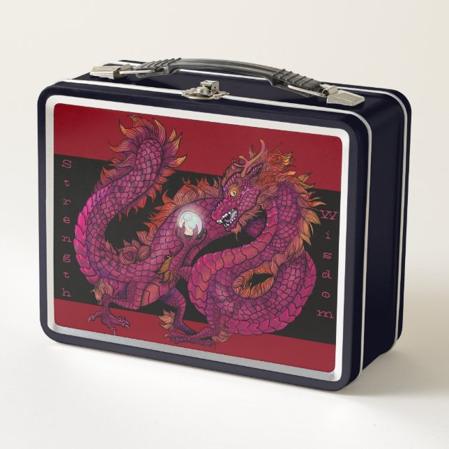 Dragon Pearl   Metal Lunch Box (Front)