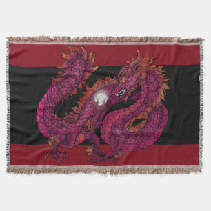 Dragon Pearl Throw Blanket