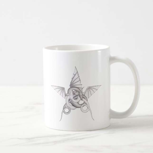 Dragon Pentagram Coffee Mug (Right)