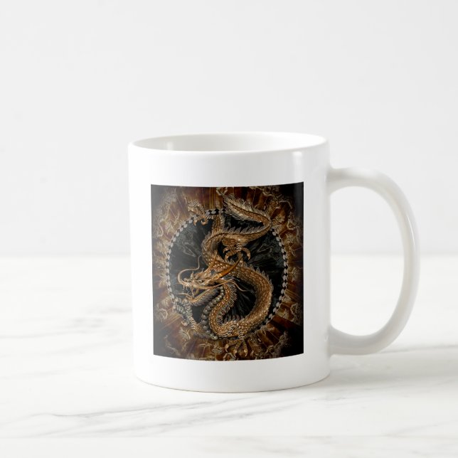 Dragon Pentagram Coffee Mug (Right)