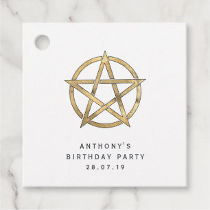Dragon Pentagram Favour Tags
