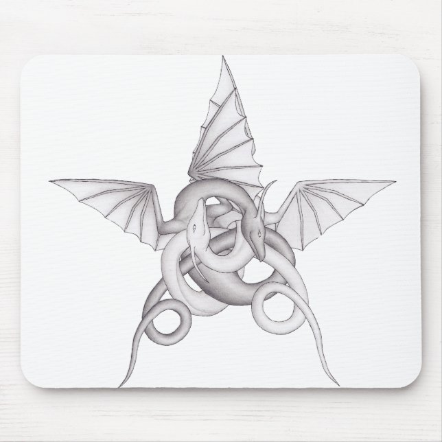 Dragon Pentagram Mouse Pad (Front)