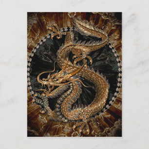 Dragon Pentagram Postcard