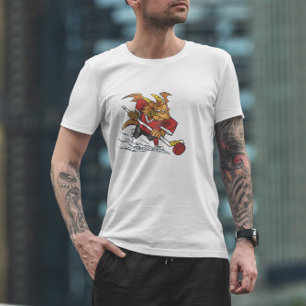 Dragon Playing Hockey Sport   T-Shirt