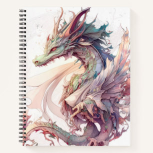 Dragon Portrait Animal Painting Wildlife Outdoors  Notebook
