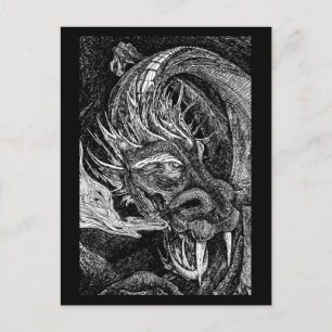 Dragon postcard border