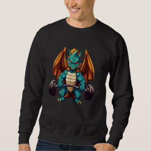 Dragon Powerlifting Weightlifting Gym Workout Sweatshirt