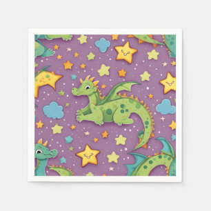Dragon purple Paper Napkin