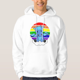 Dragon Rainbow Glitter Kawaii Fantasy Colorful Hoodie