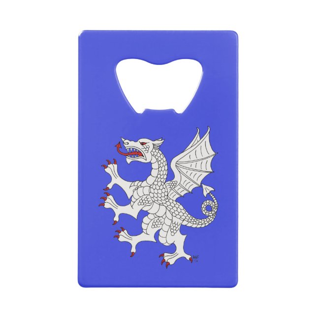 Dragon Rampant Argent (Front)