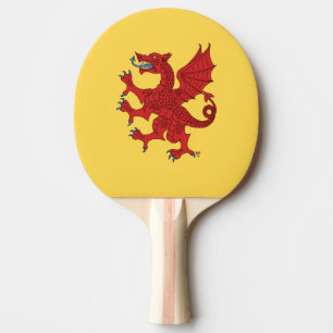 Dragon Rampant Gules Ping Pong Paddle