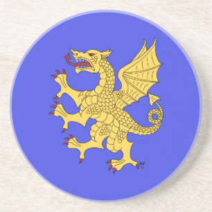 Dragon Rampant Or Coaster