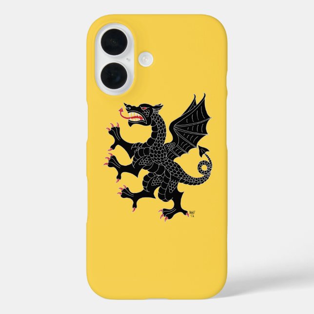 Dragon Rampant Sable Case-Mate iPhone Case (Back)
