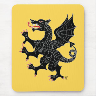 Dragon Rampant Sable Mouse Pad
