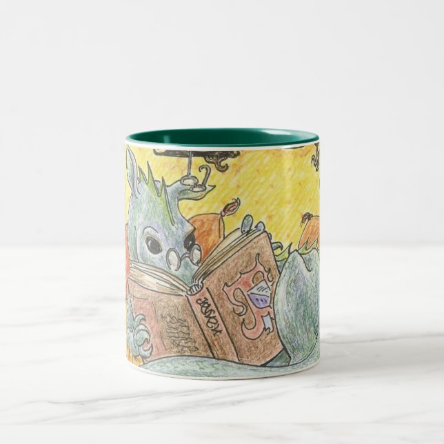 Dragon Reader Two-tone Mug (Center)