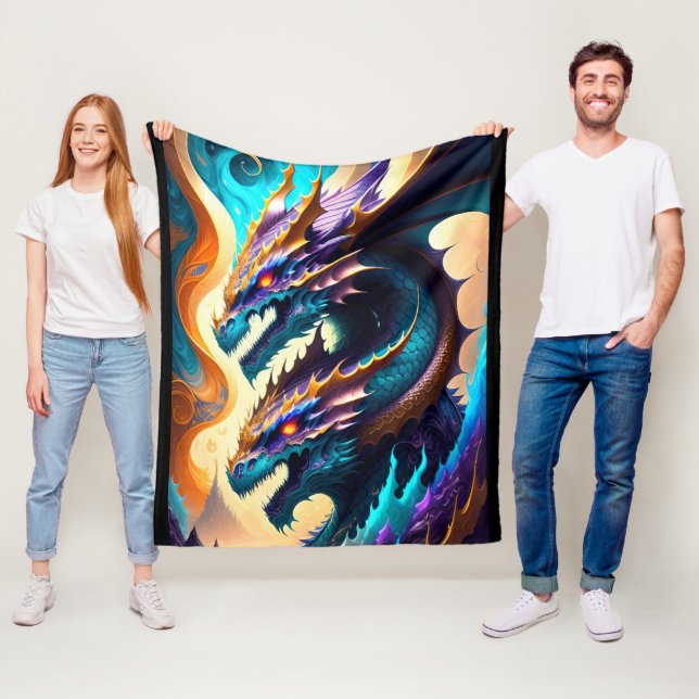 Dragon Realm 3 Fleece Blanket (In Situ)