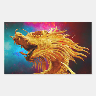 Dragon Rectangular Sticker