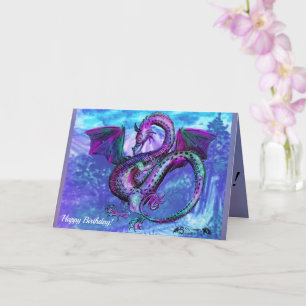 Dragon Reptile Monster Beast Blessing Birthday Card