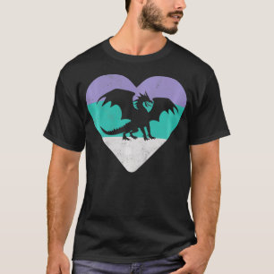 Dragon Retro Fantasy Gift For Women or Girls Pullo T-Shirt