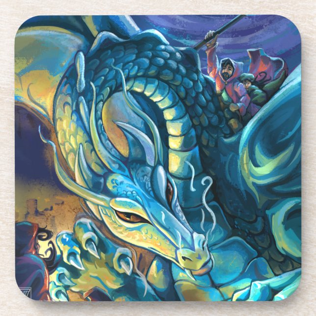 Dragon Rider and Sorcerer Coaster (Front)