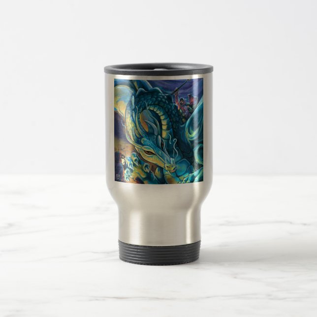 Dragon Rider and Sorcerer Travel Mug (Center)