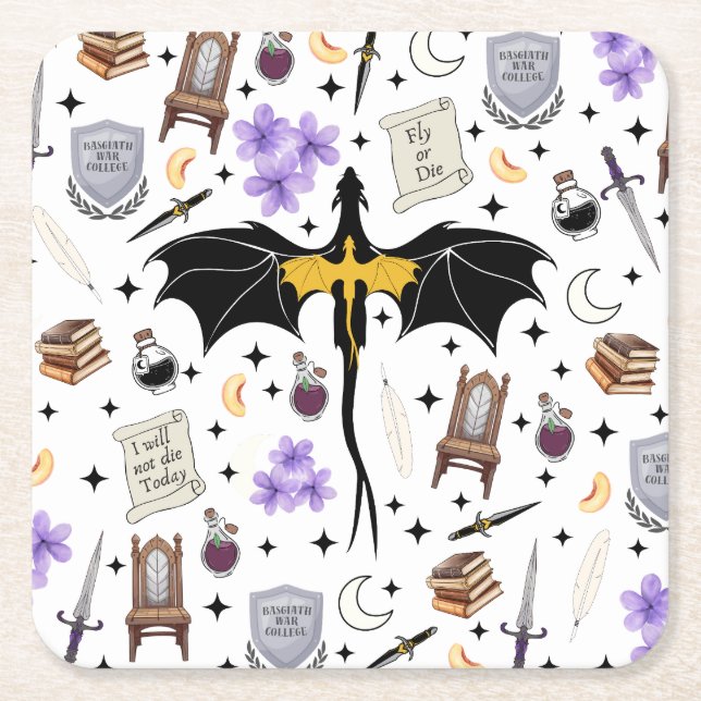 Dragon Rider Coasters Bookish Gift  (Front)