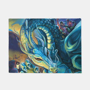 Dragon Rider Fantasy Art Doormat