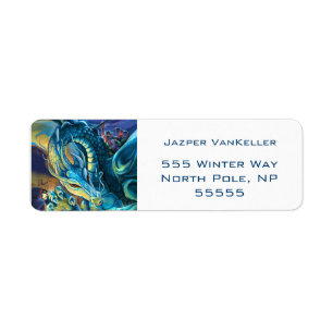 Dragon Rider Return Address Label
