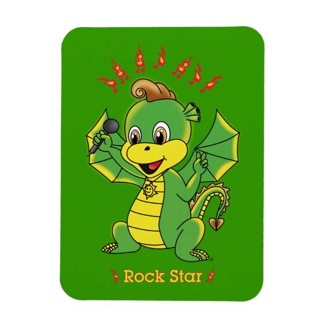 Dragon Rockstar™ Flexible Magnets (Vertical)