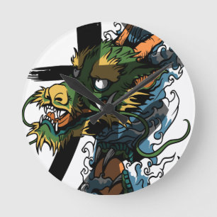 Dragon Round Clock