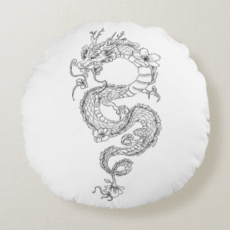 Dragon Round Cushion