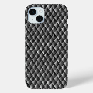 Dragon Scale Armour Black iPhone 15 Mini Case