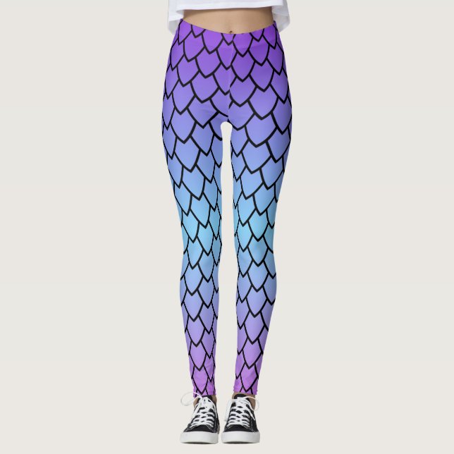 Dragon Scale Pattern Leggings (Front)
