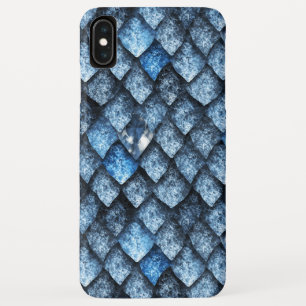 Dragon scales / blue gems iPhone XS max case