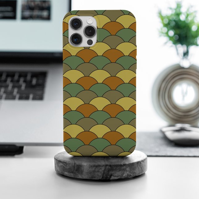 Dragon Scales, Fans, Waves, Seigaiha, Camouflage Case-Mate iPhone Case (Creator Uploaded)