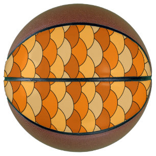 Dragon Scales, Fans, Waves, Seigaiha, Orange Basketball