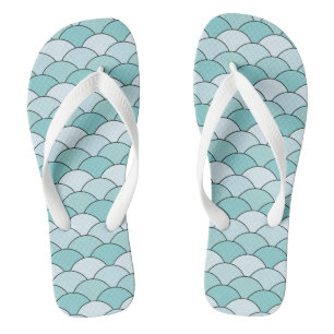 Dragon Scales, Fans, Waves, Seigaiha, Orange Thongs