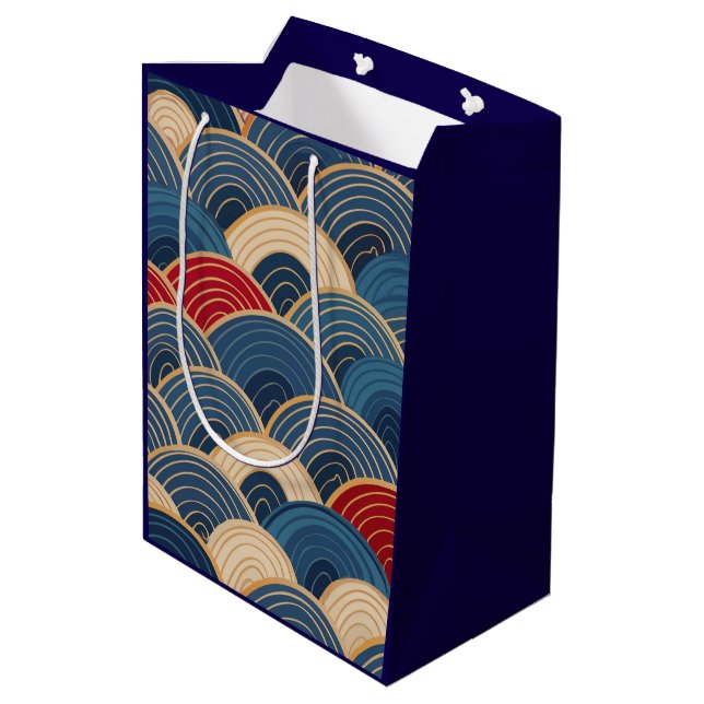 Dragon Scales Medium Gift Bag (Back Angled)